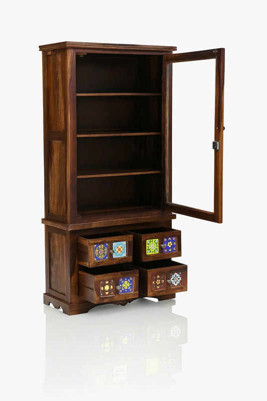 Casa Contemporary Sheesham Wood Bookshelf