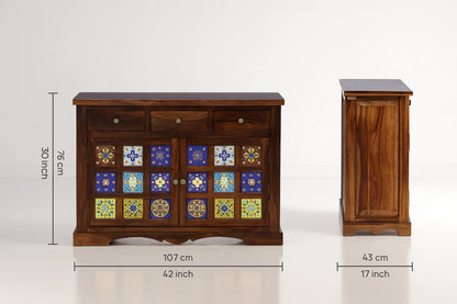 Casa Contemporary Sheesham Wood Sideboard