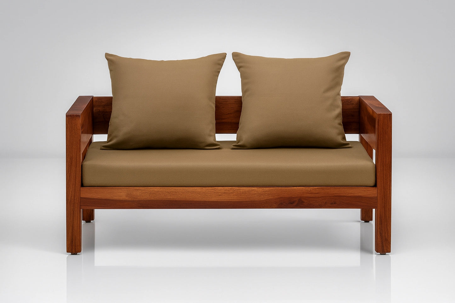 Casa Sheesham Wooden 2 Seater Sofa