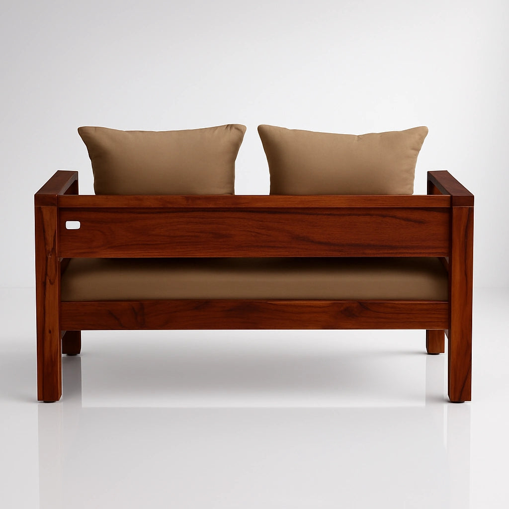 Casa Sheesham Wooden 2 Seater Sofa