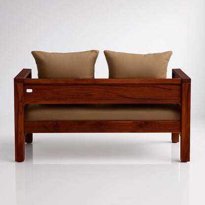 Casa Sheesham Wooden 2 Seater Sofa