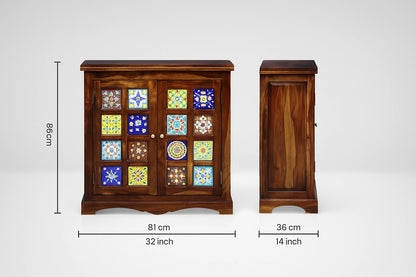 Casa Solid Wood Sheesham Cabinet