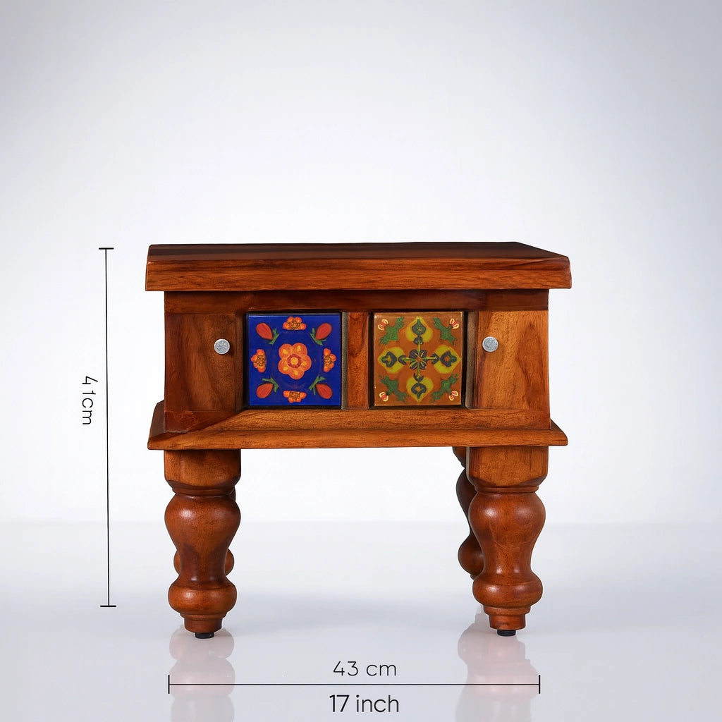 Casa Sheesham Wood Bed Side Table