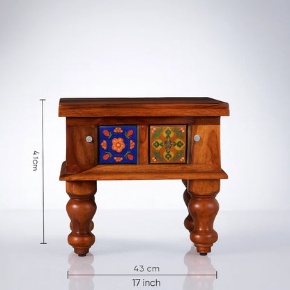 Casa Sheesham Wood Bed Side Table