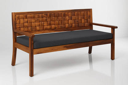 Niwar Sheesham Wooden 3 Seater Sofa
