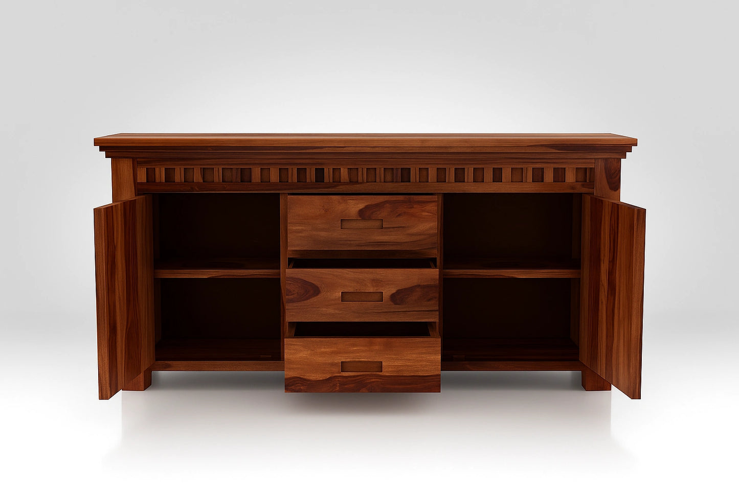 Adolf Sheesham Wooden Sideboard and Cabinet