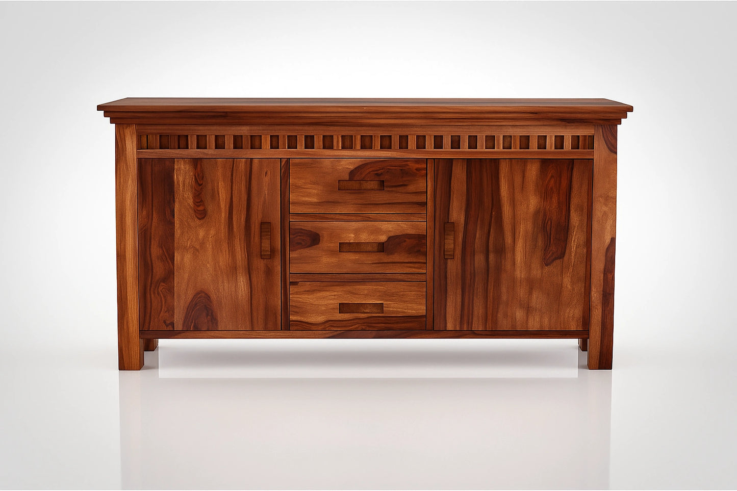 Adolf Sheesham Wooden Sideboard and Cabinet