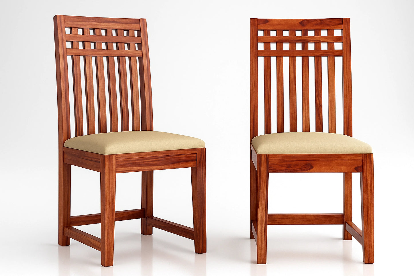 Adolf Wooden Dining Chairs - Set of 2