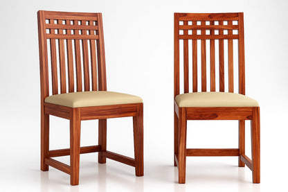 Adolf Wooden Dining Chairs - Set of 2