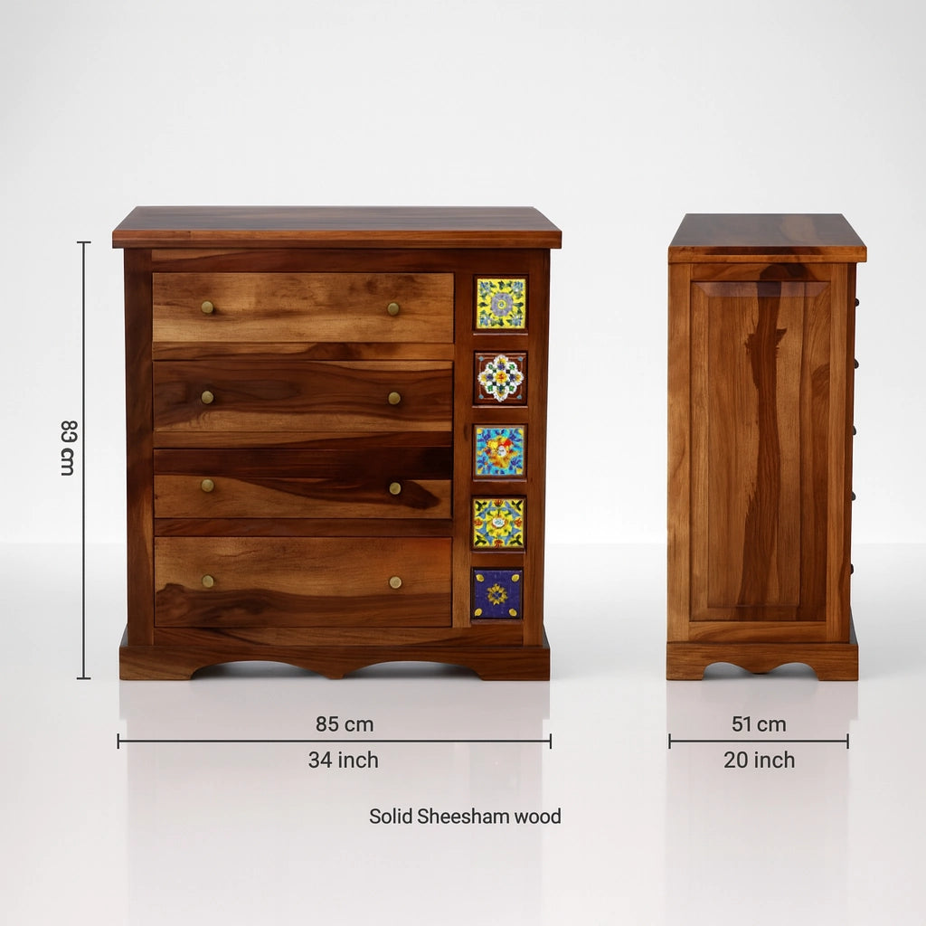 Casa Sheesham Wood Chest Of Drawer
