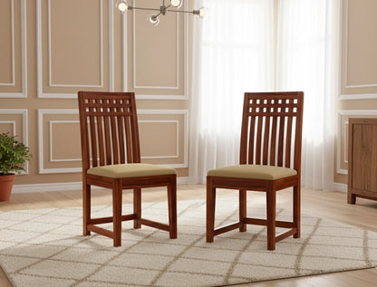 Adolf Wooden Dining Chairs - Set of 2