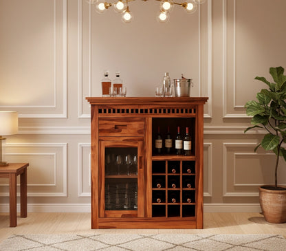 Adolf Wooden Small Bar Cabinet