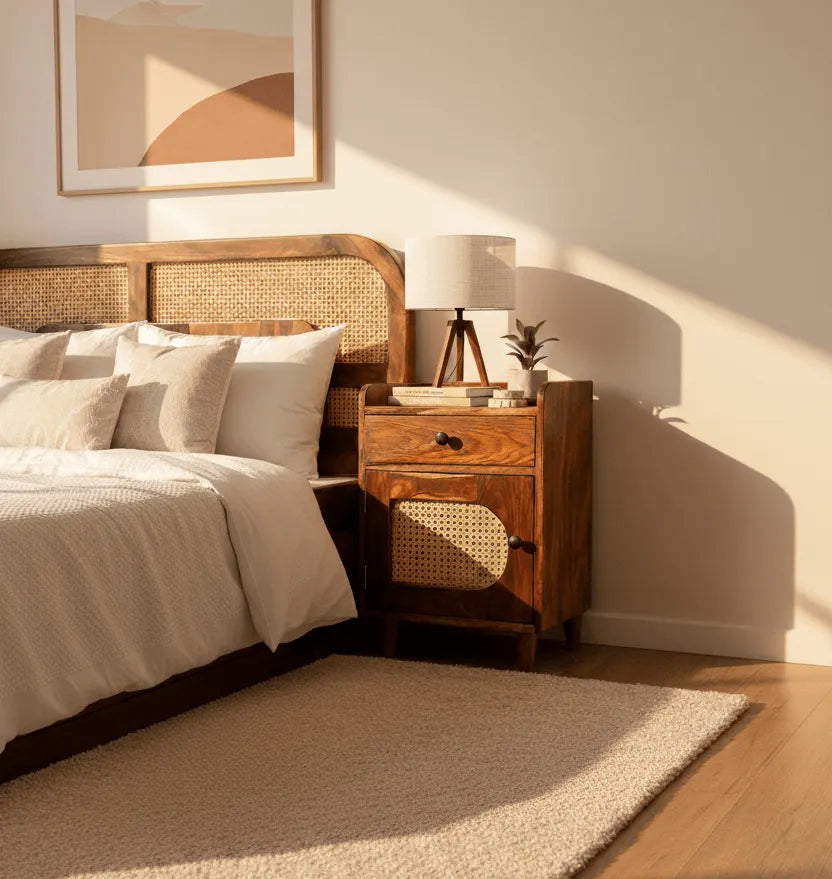 Siya Sheesham Wood Bed Side Table