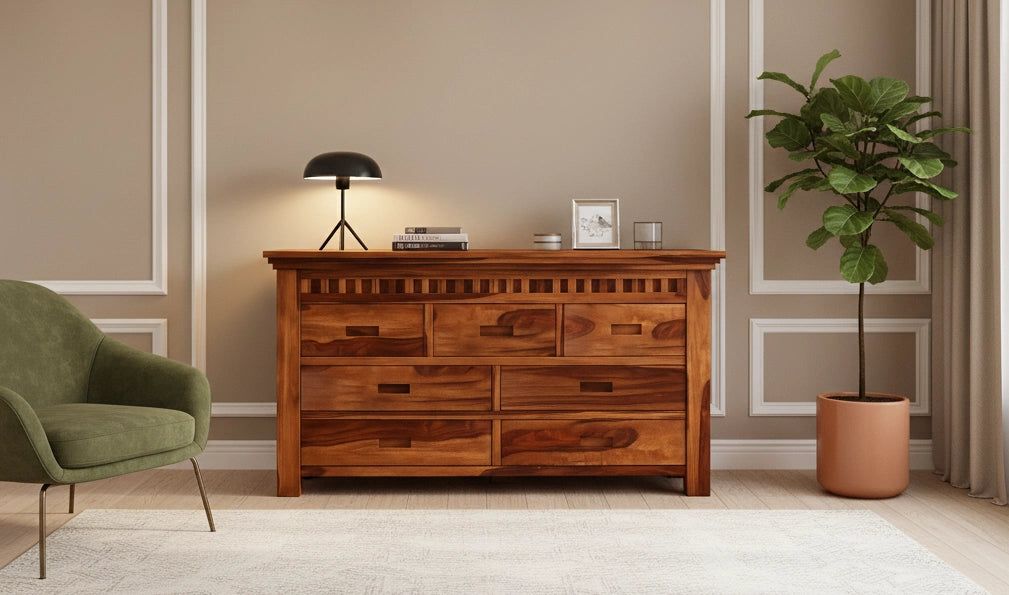 Adolf 7-Drawer Wooden Chest Of Drawers