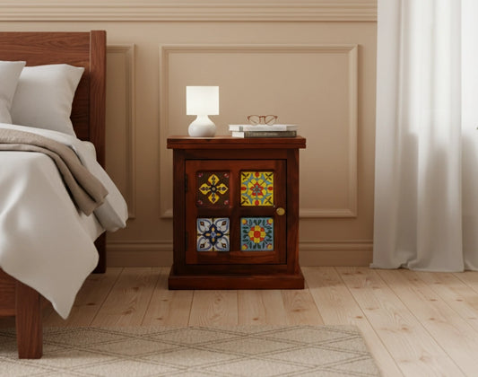 Casa Wooden Bed Side Table