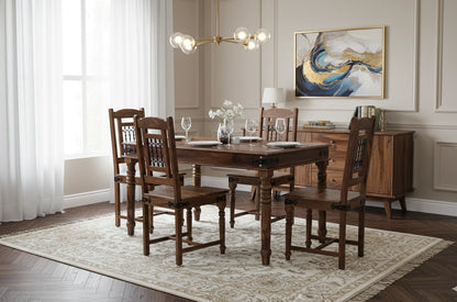 Lexus Wooden Dining Table 4 Seater Set