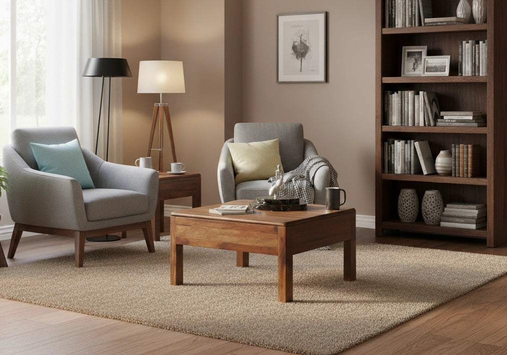 Utsav Wooden Hydraulic centre Table