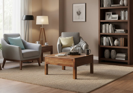 Utsav Wooden Hydraulic centre Table