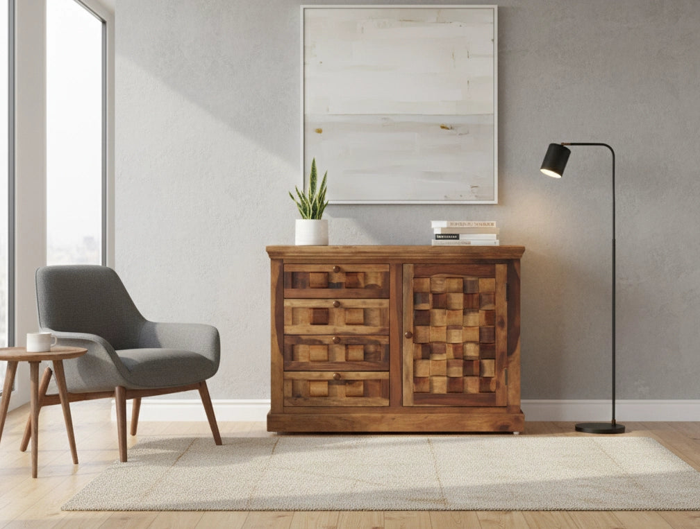 Niwar Solid Wood Sideboard