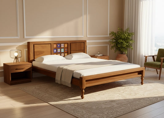 Casa Sheesham Wood King Size Bed