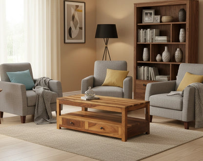 Nivasa Wooden Lift Top Coffee Table