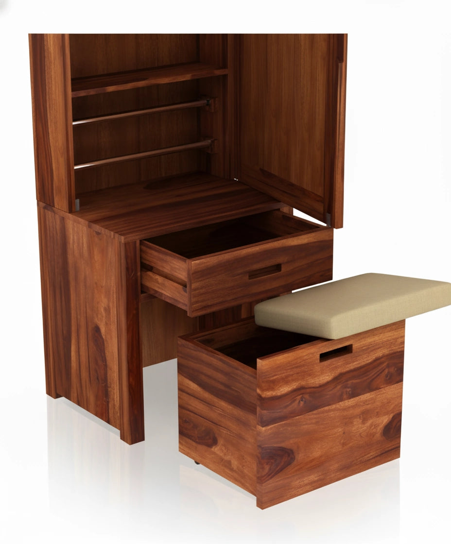 Adolf Dressing Table With Storage Stool