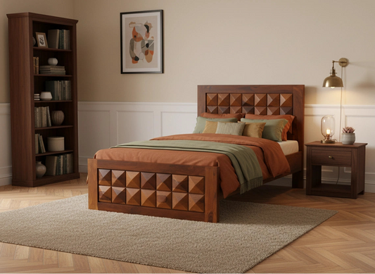 Magadha Wooden Single bed