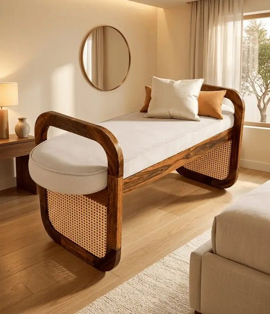Siya Wooden Bed Bench