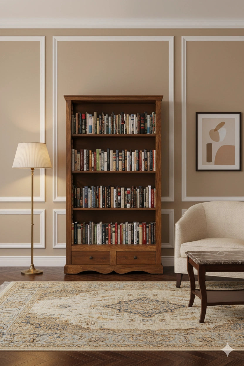 Lexus Sheesham Wood Bookshelf