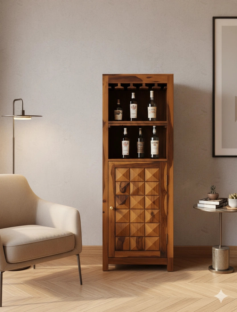 Magadha Sheesham Wood Bar Cabinet