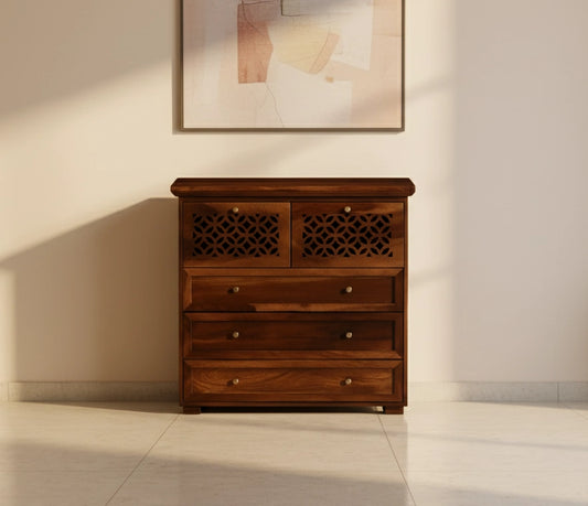 Roots Wooden Chest Of Drawers