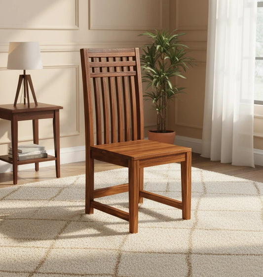 Adolf Wooden Dining Chair without cushion