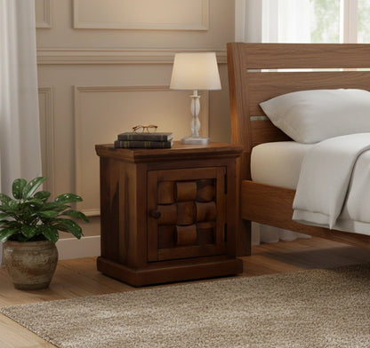 Niwar Solid Wood Bed Side Table