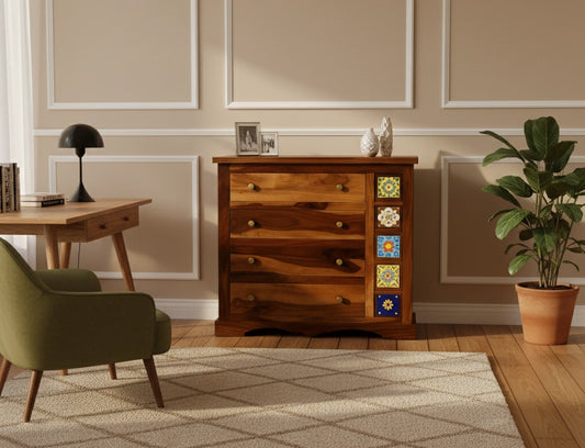 Casa Sheesham Wood Chest Of Drawer