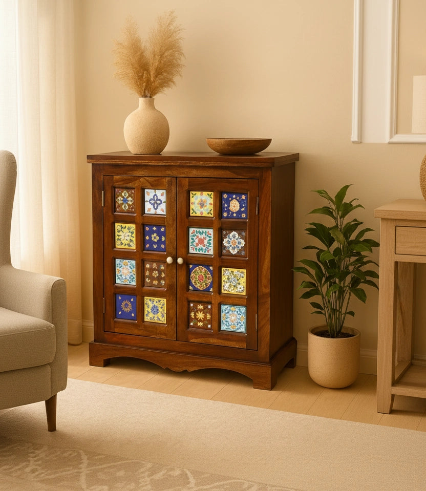 Casa Solid Wood Sheesham Cabinet