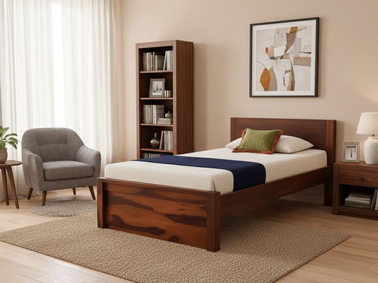 Nivasa Wooden Single bed