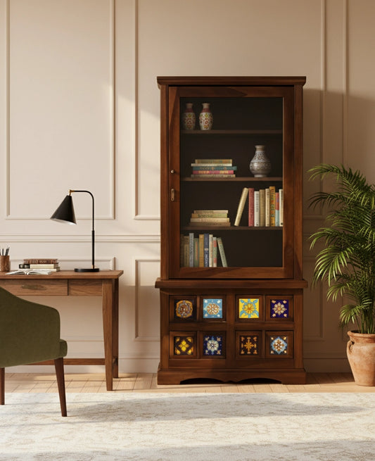 Casa Contemporary Sheesham Wood Bookshelf